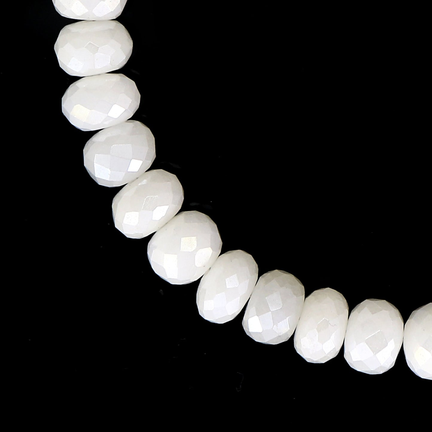 Silverite Faceted Roundel Shape Beads ,Silverite Roundel,Silverite Facetted Beads,Genuine Silverite Beads Jewelry supplies , 8mm SKU-BBI2051
