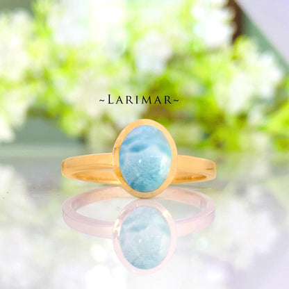 925 Sterling Silver Multi Gemstone Ring - Larimar, Turquoise, Aquamarine, Labradorite