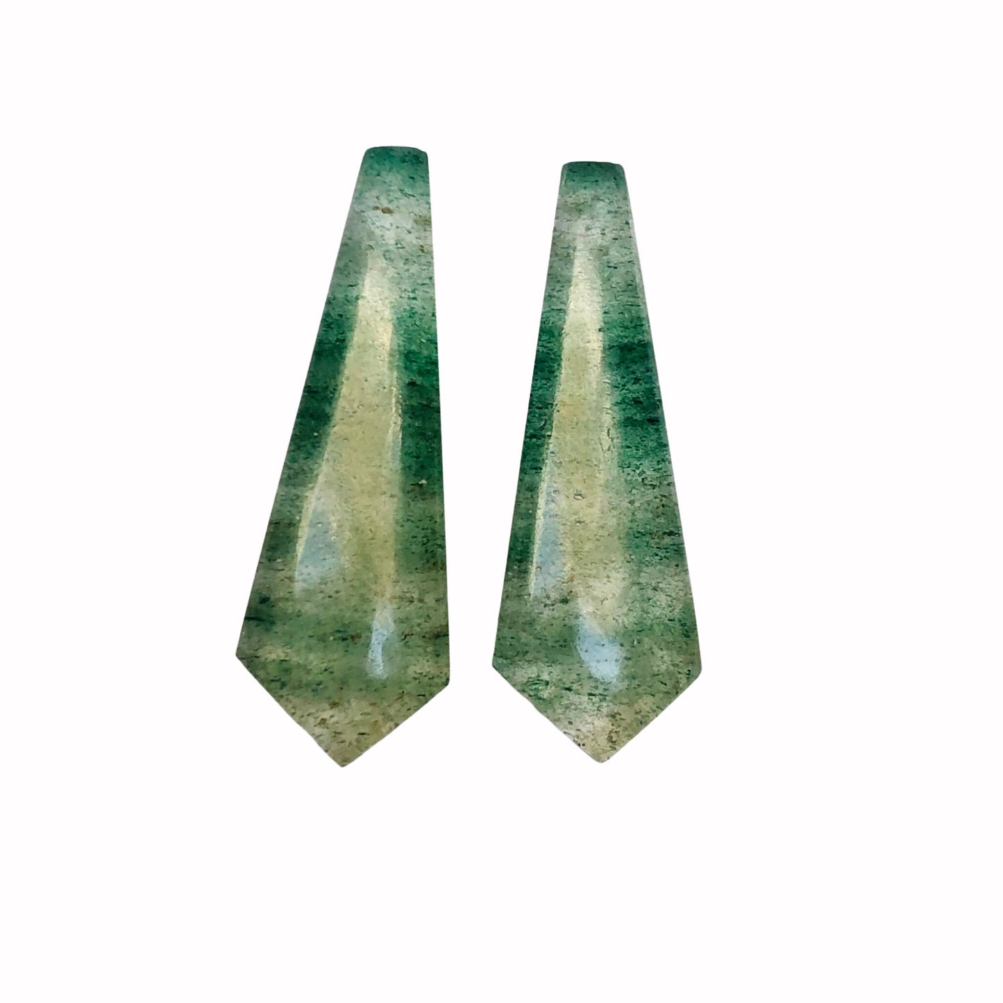 Natural Green Strawberry Long Kite Shape Gemstone, Matching Pair Briolette, Earring making gemstone, Size 11mm X 33mm