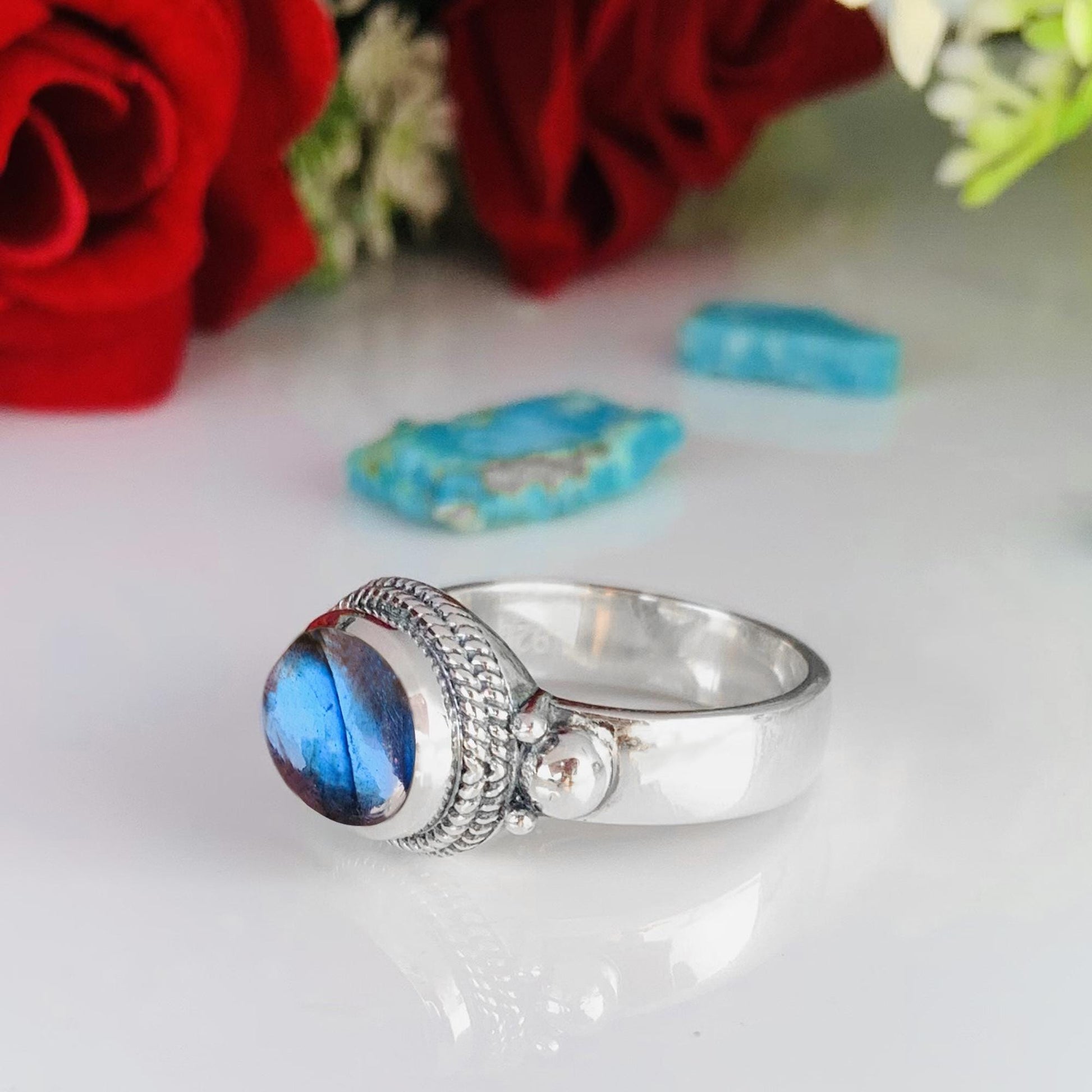 Boho Labradorite Statement Ring – 925 Sterling Silver Jewelry - BeadsBoatInc
