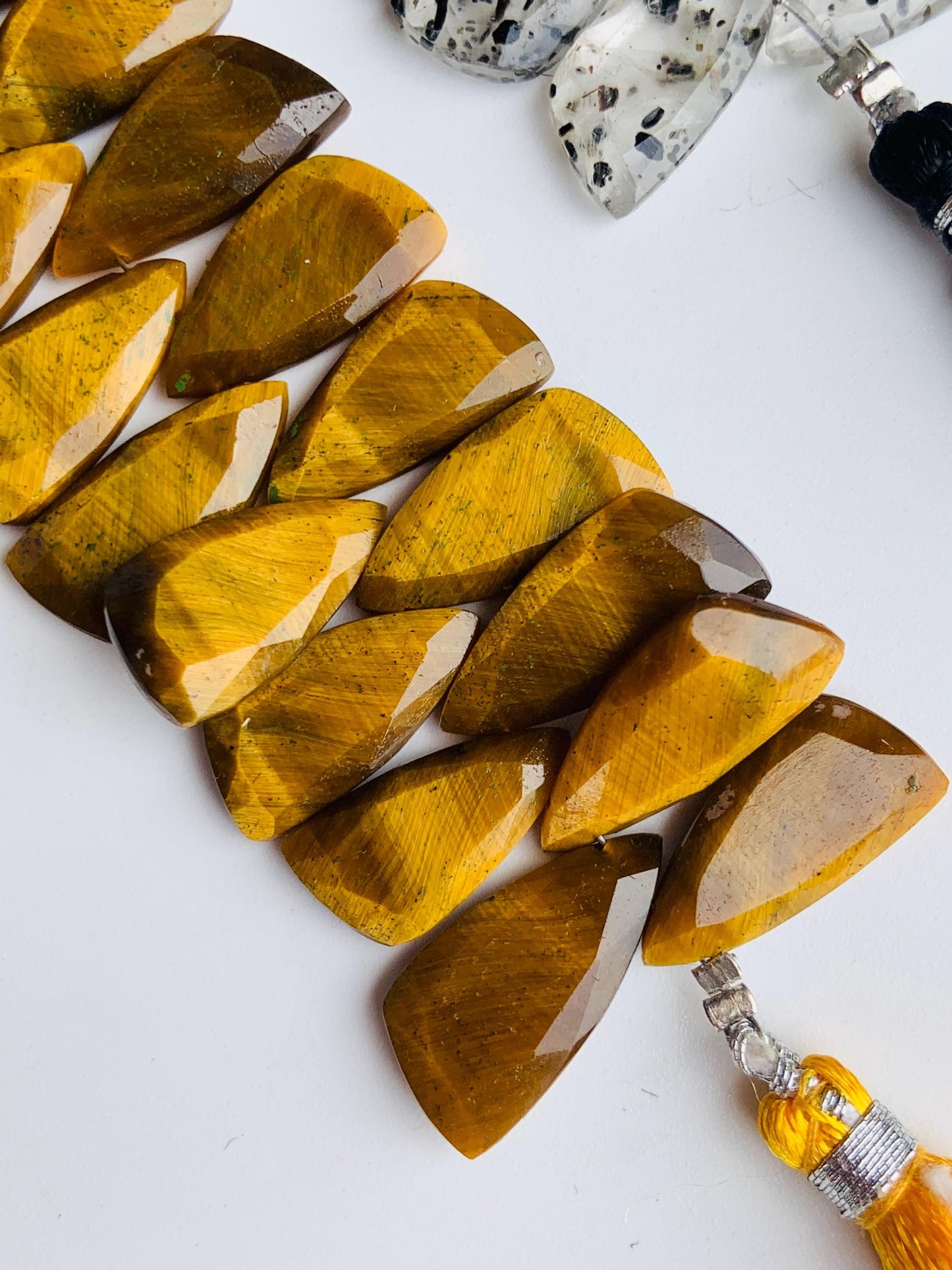 4 Inches Natural Tiger eye Sail Crown Cut Gemstone Side drill Beads, Fancy shape Gemstone Briolette Size 8x16mm to 9x18mm gift for her