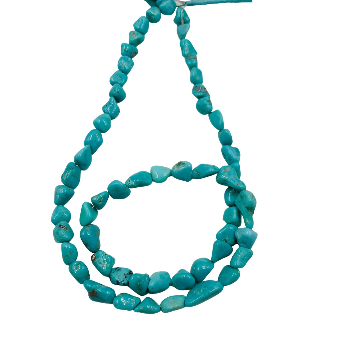 Natural Arizona Turquoise Smooth Nugget Tumble Beads