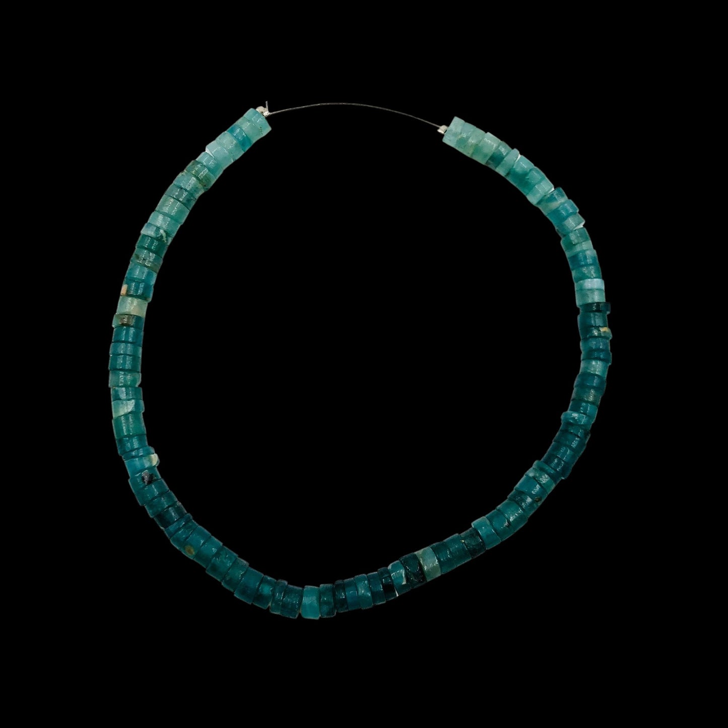 Natural Grandidierite Smooth Heishi Gemstone Beads , Size 4mm To 6mm , Smooth Wheel Shape Beads , Jewelry Supplies , SKU - BBI562