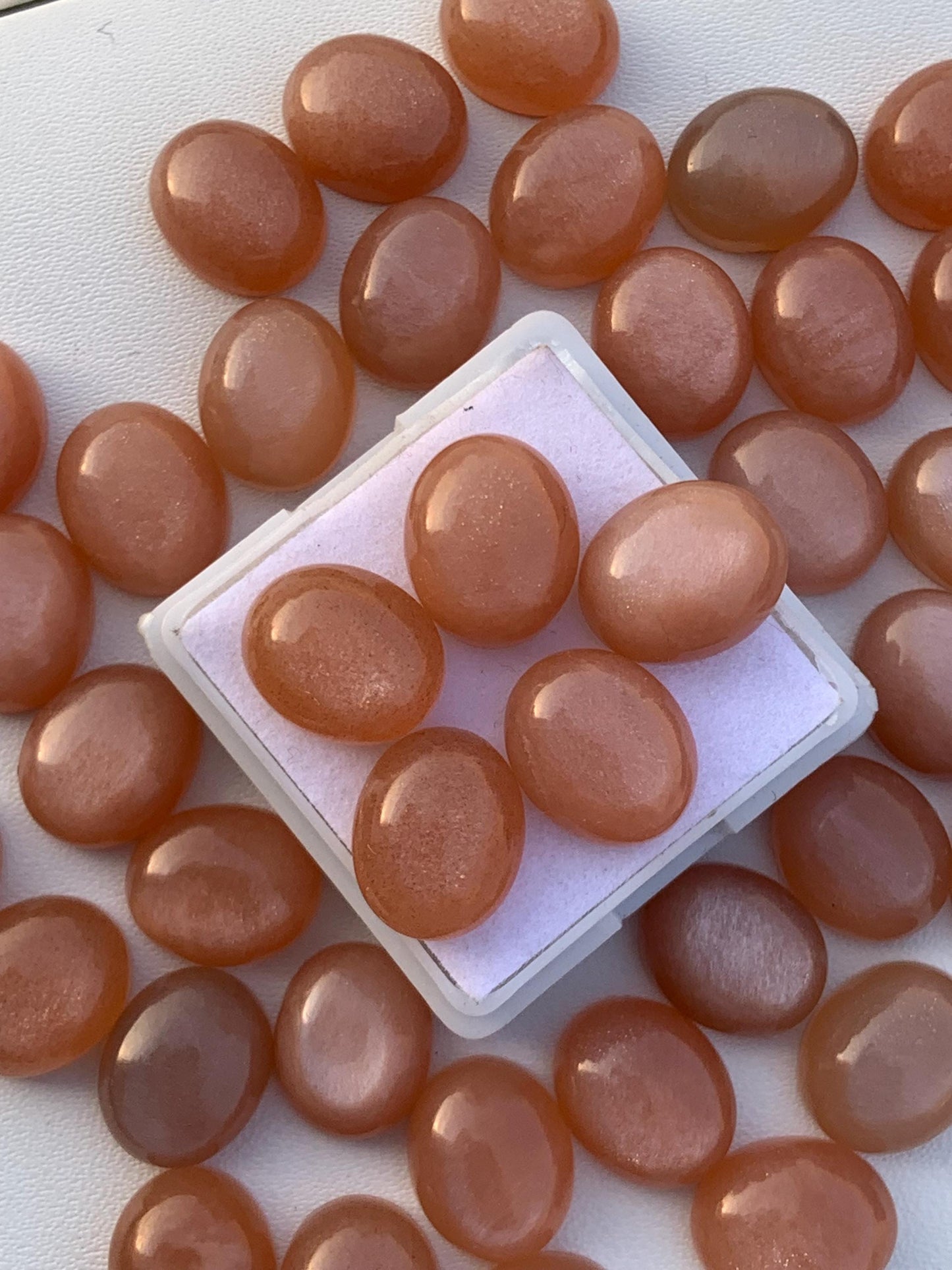 Natural Peach Moonstone Smooth Oval Shape Gemstone Cabochon, CALIBRATED Loose Stone Cab, Oval Jewelry Making Cabochon Semi Precious Cabochon