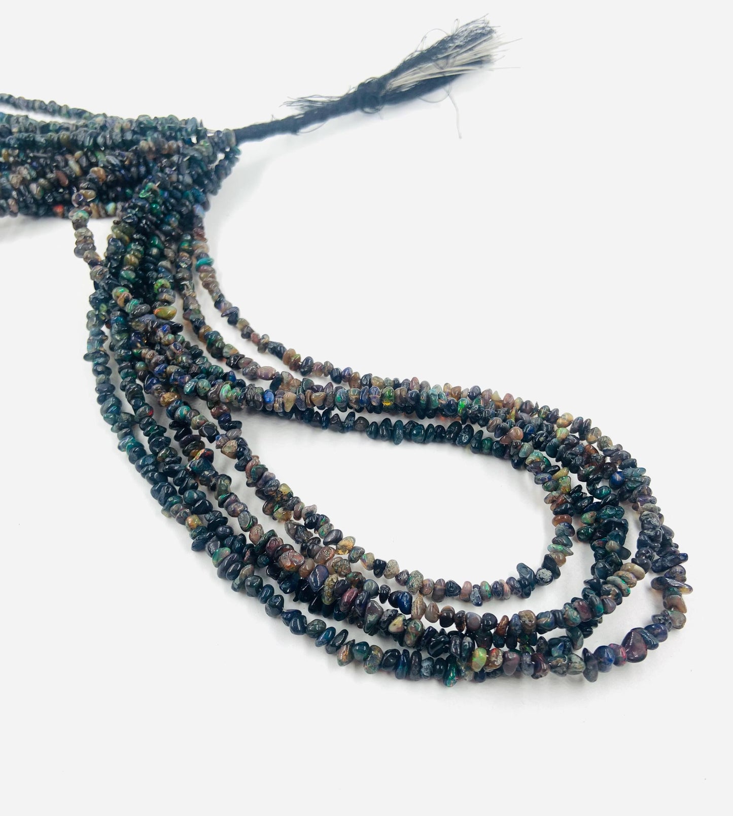 Natural Ethiopian Opal Smooth Uncut Chips Raw Gemstone Beads 16 Inches Strand Diy beads Ethiopian Opal Uncut Loose Beads For Jewelry Making