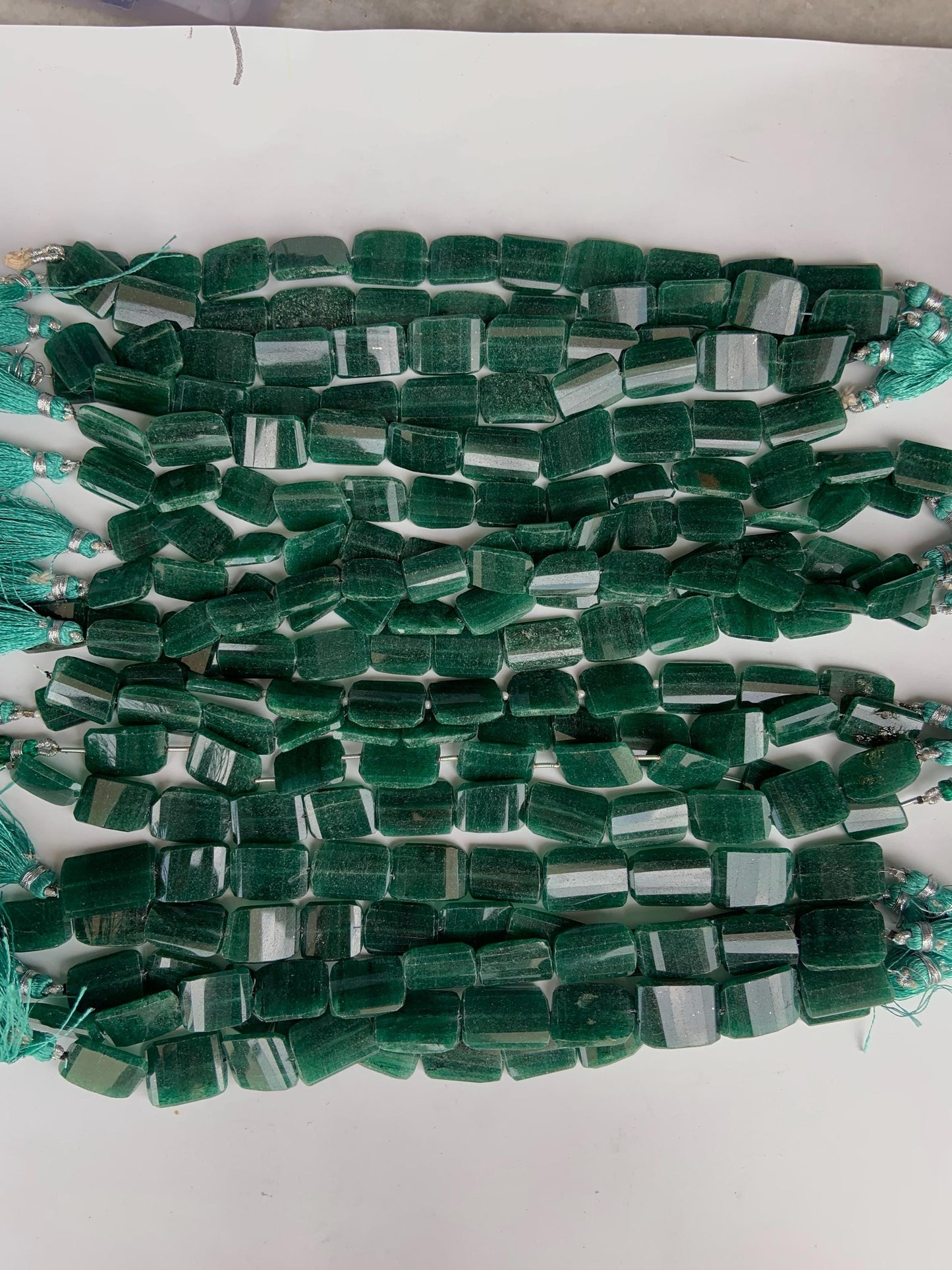 Natural Green aventurine Fancy shape Gemstone Center drill Beads Fancy shape Gemstone Briolette for jewelry making Size 13x19mm gift for her