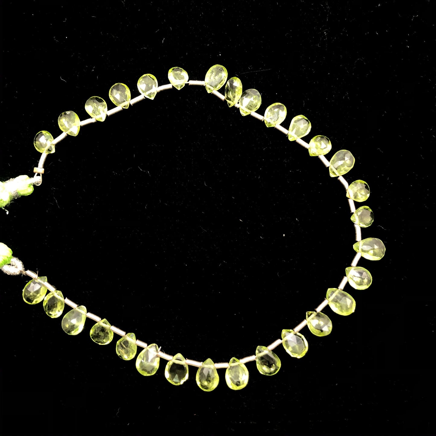 Natural Peridot Faceted Pear Briolette Beads | 5.5x8mm Gemstone Drops