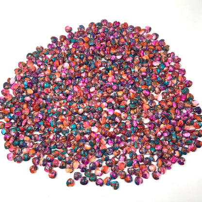 Natural Pink Spiny Oyster Copper Turquoise Hand Carved Heart Shape Loose Gemstone Beads , Carved Heart Shape Gemstone Briolette Size 10mm