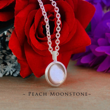 Choose Your Gemstone Necklace - Larimar Turquoise Aquamarine Rose Quartz Moonstone Amazonite Silver Pendants - BeadsBoatInc