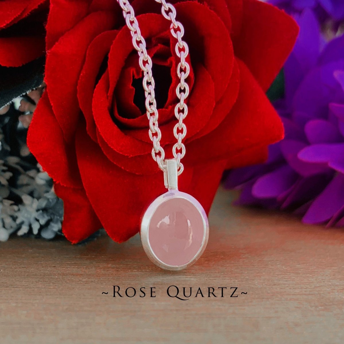 Choose Your Gemstone Necklace - Larimar Turquoise Aquamarine Rose Quartz Moonstone Amazonite Silver Pendants - BeadsBoatInc