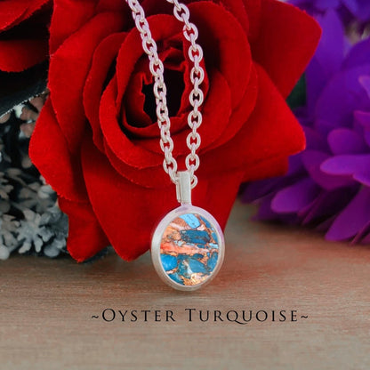 Choose Your Gemstone Necklace - Larimar Turquoise Aquamarine Rose Quartz Moonstone Amazonite Silver Pendants - BeadsBoatInc