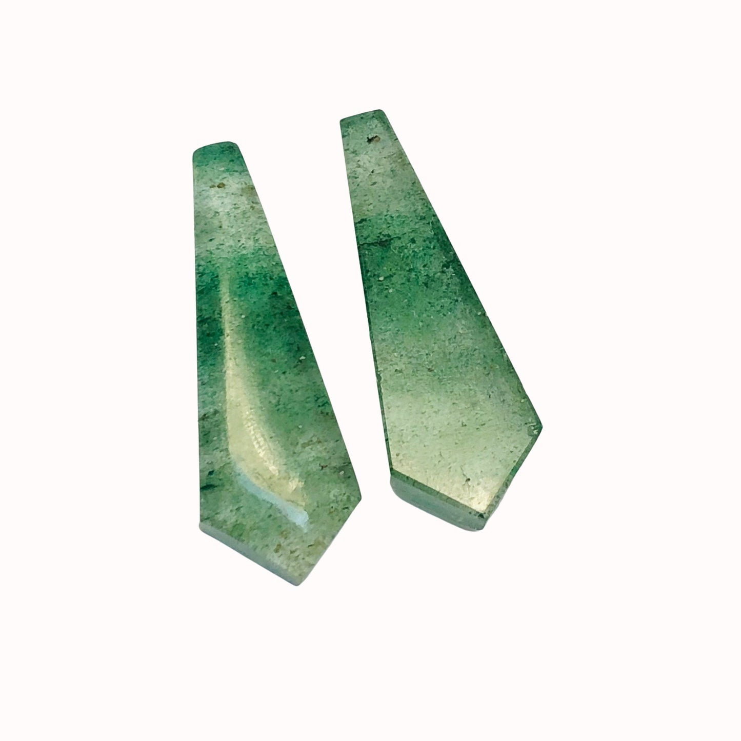 Natural Green Strawberry Long Kite Shape Gemstone, Matching Pair Briolette, Earring making gemstone, Size 11mm X 33mm