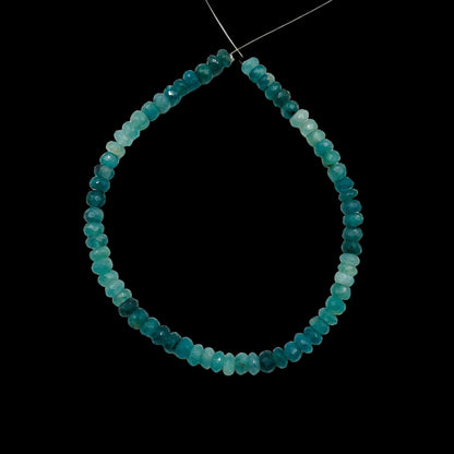 AAA Quality Natural Grandidierite Rondelle Gemstone Beads , Size 5mm To 6mm, Faceted Rondelle Shape Beads, Jewelry Supplies , SKU-BBI546