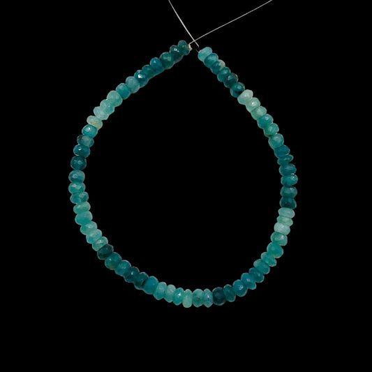 AAA Quality Natural Grandidierite Rondelle Gemstone Beads , Size 5mm To 6mm, Faceted Rondelle Shape Beads, Jewelry Supplies , SKU-BBI546