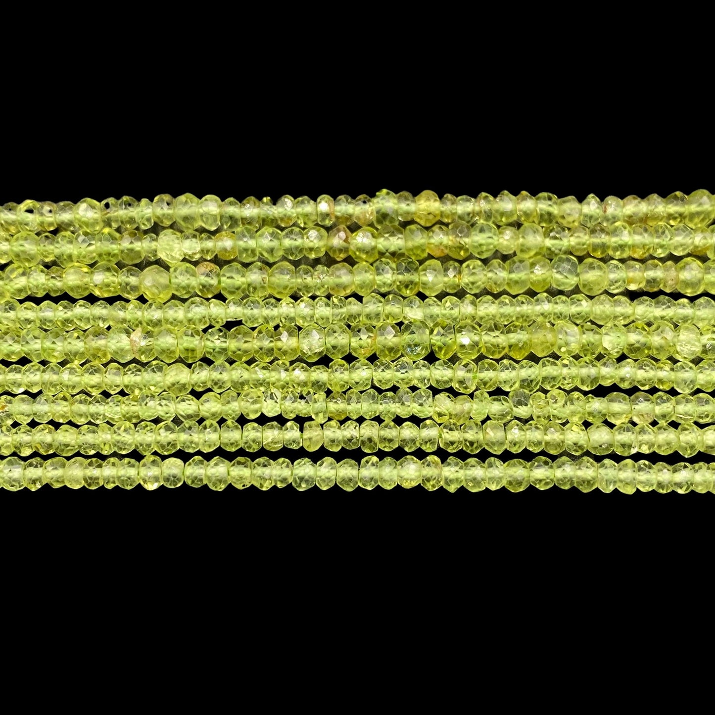 Quality Natural Peridot Faceted Rondelle Gemstone beads, Gemstone Faceted Round Beads, Rondelle Beads, 3mm 13 " Inch SKU - BBI558