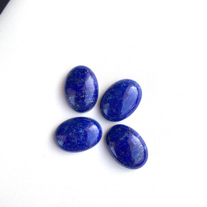 Natural Lapis Lazuli Smooth Oval Shape Gemstone Cabochon, CALIBRATED Loose Stone Cab, Oval Jewelry Making Cabochon Semi Precious Cabochons