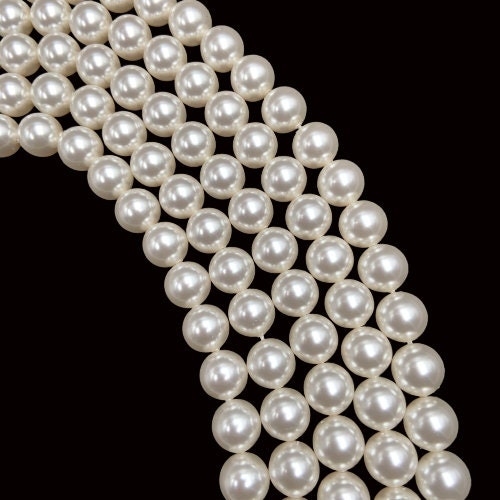 Natural crystal white (001 650) Swarovski pearl genuine Swarovski round beads  for jewelry making 2mm 3mm 4mm 5mm 6mm 8mm 10mm 12mm