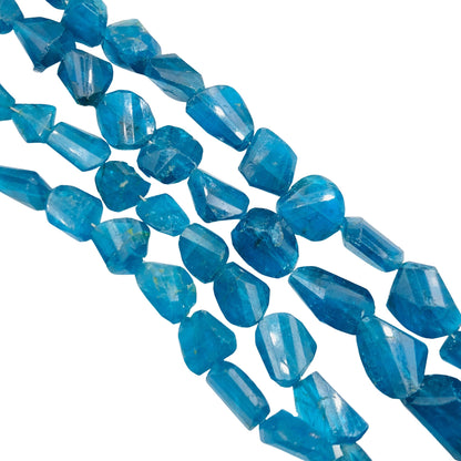 Natural Apatite Nugget Gemstone Necklace , Twisted Tumble Shape Gemstone , 16" Inches Necklace , Size 7x8mm To 18x13mm , SKU- BBI1085