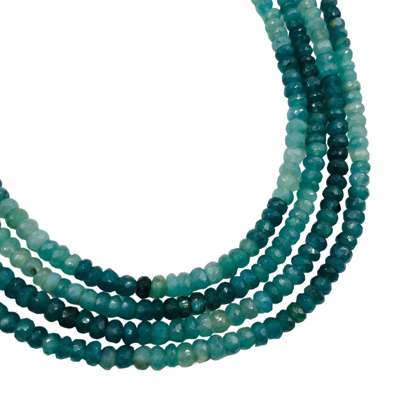 AAA Quality Natural Grandidierite Rondelle Gemstone Beads , Size 4mm To 5mm, Faceted Rondelle Shape Beads, Jewelry Making Beads, SKU-BBI545