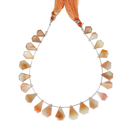 Montana Agate Faceted Step Cut Nugget Beads