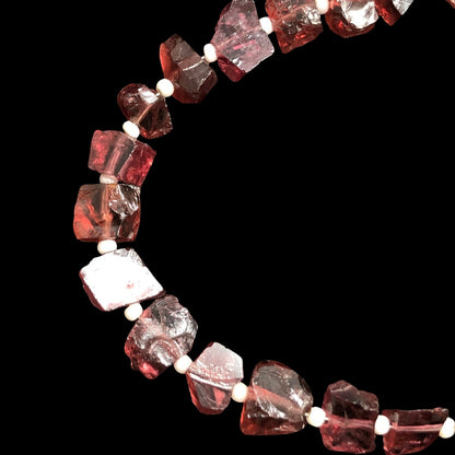 15 Pieces Natural Ruby Garnet Center drill Rough Cluster Raw Healing crystal stones,Rough Garnet raw For Jewelry Making Supplies SKU-BBI2091