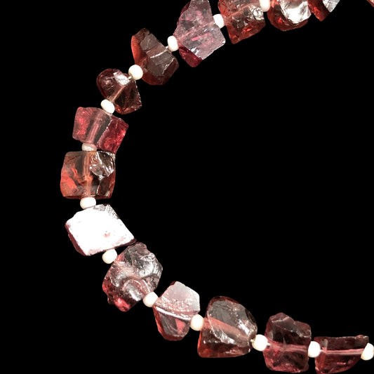 15 Pieces Natural Ruby Garnet Center drill Rough Cluster Raw Healing crystal stones,Rough Garnet raw For Jewelry Making Supplies SKU-BBI2091