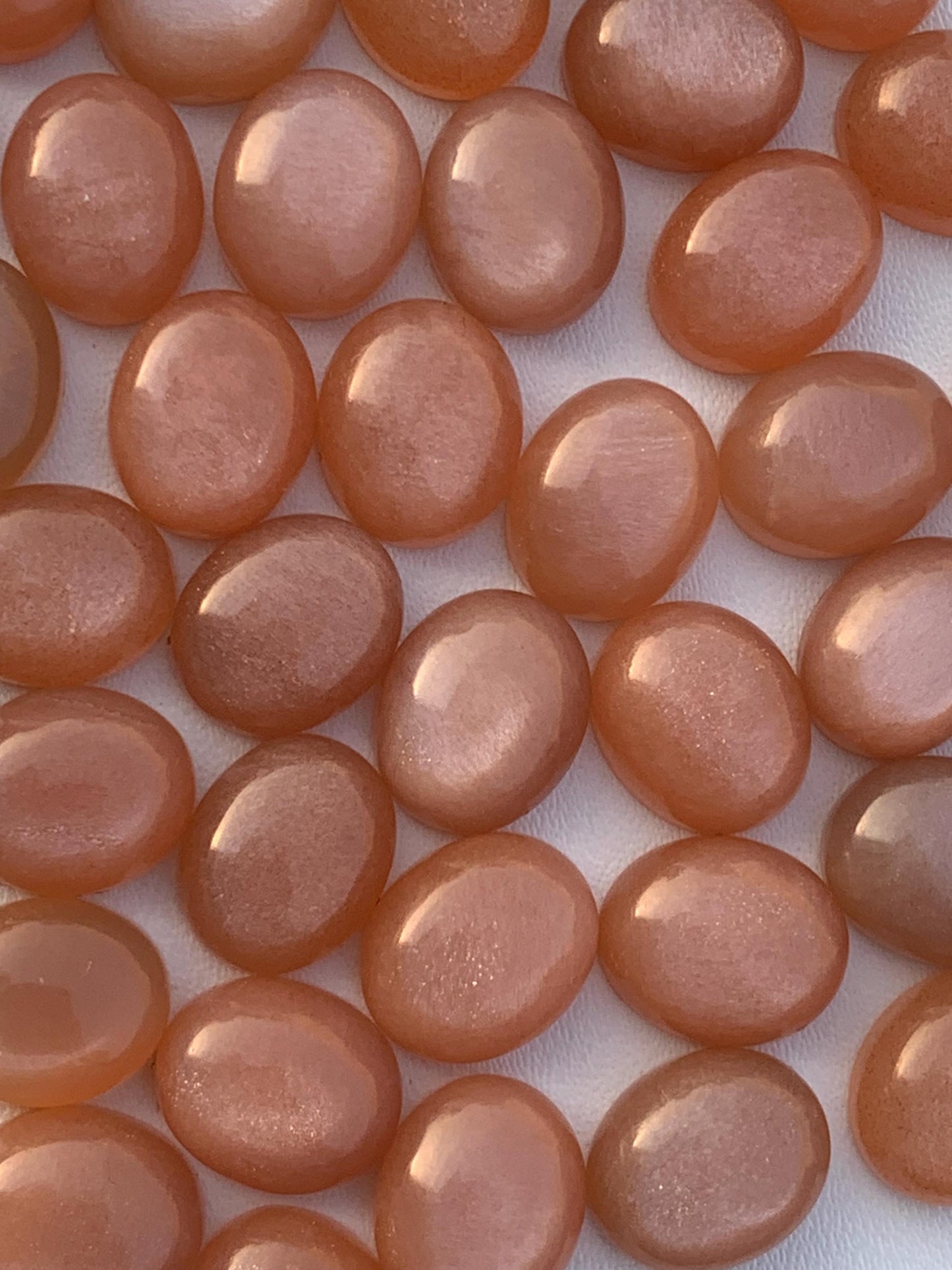 Natural Peach Moonstone Smooth Oval Shape Gemstone Cabochon, CALIBRATED Loose Stone Cab, Oval Jewelry Making Cabochon Semi Precious Cabochon