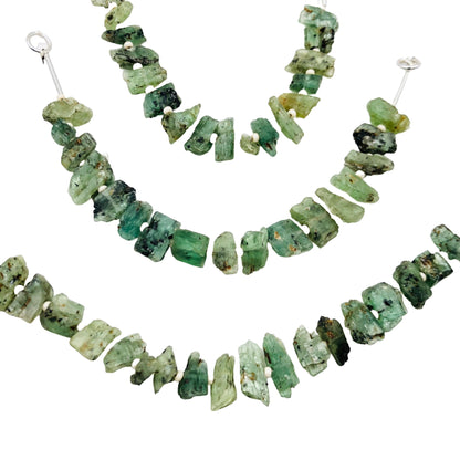 Natural Mint Green Kyanite Rough Beads – Center Drilled | AAA Quality
