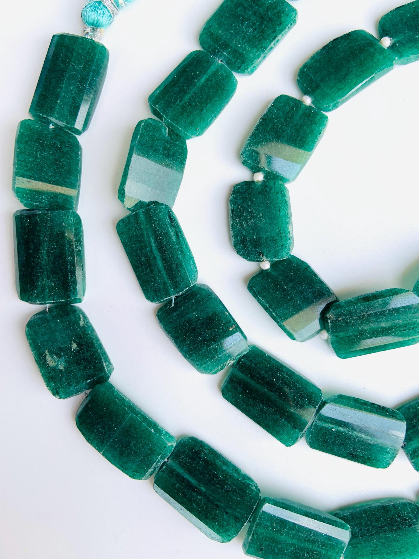 Natural Green aventurine Fancy shape Gemstone Center drill Beads Fancy shape Gemstone Briolette for jewelry making Size 13x19mm gift for her
