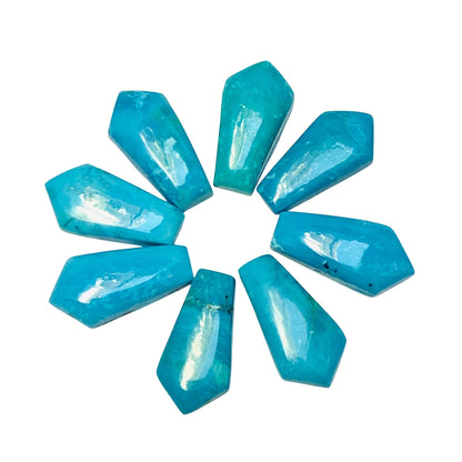 1 Pair Howlite Turquoise Smooth Kite Shape Gemstone, Size 9X18mm, Matching Pair Briolette, Earring Making Gemstone , SKU - BBI979