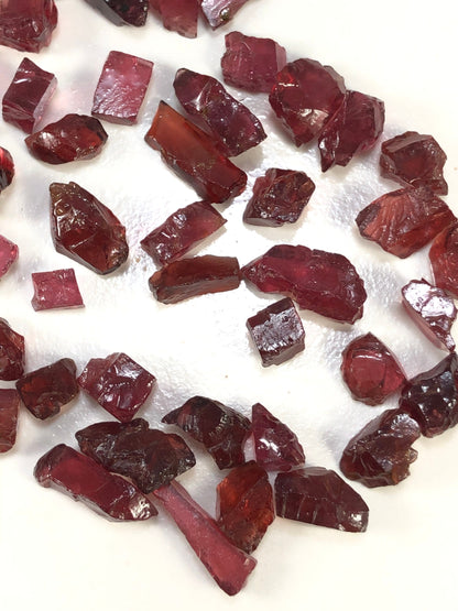10 Pieces Natural Garnet Loose Rough Cluster Raw Healing crystal stones,Rough Garnet raw For Jewelry Making SKU- BBI419 Valentines