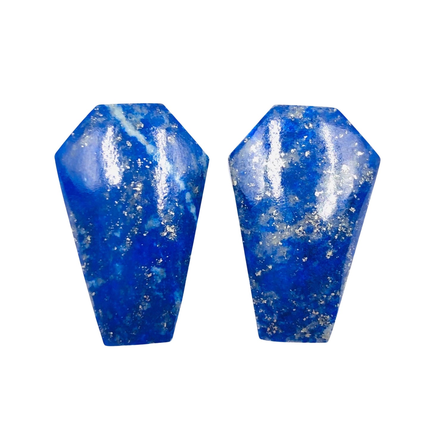 1 Pair Natural Lapis Lazuli Smooth Cut Coffin Shape Gemstone, Size 11X18mm, Matching Pair Briolette, Earring Making Gemstone , SKU - BBI1000