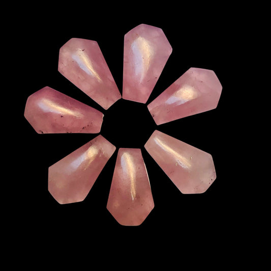 1 Pair Natural Rose Quartz Smooth Cut Coffin Shape Gemstone, Size 11X18mm, Matching Pair Briolette, Earring Making gemstone, SKU - BBI298