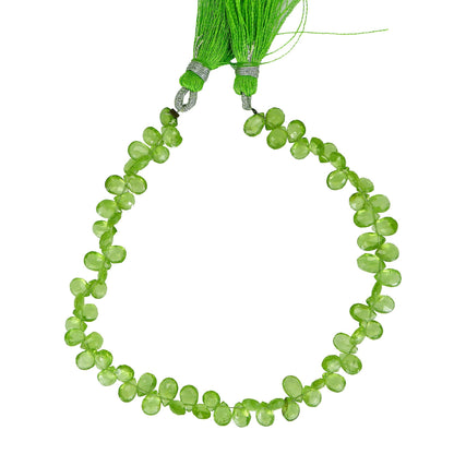 AAA Peridot faceted Small pear 4X6mm Peridot faceted bead briolette Peridot pear shape beads Peridot gemstone, Handmade Gift For Women