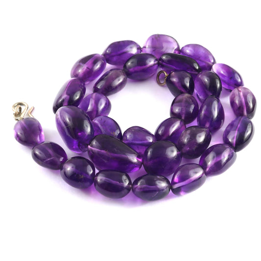 Natural Purple Amethyst Nugget Gemstone Beads 16 " Strand