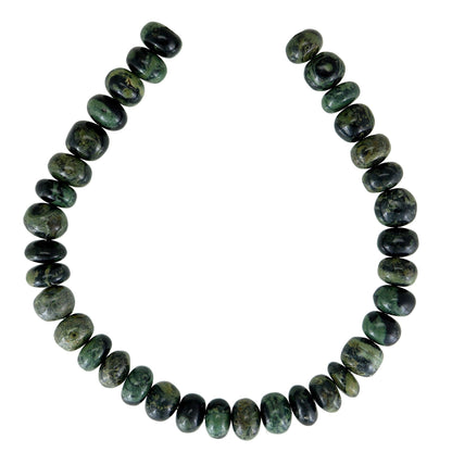 AAA+ Green Kambaba Jasper Necklace | 8mm Rondelle Beaded Healing Gemstone