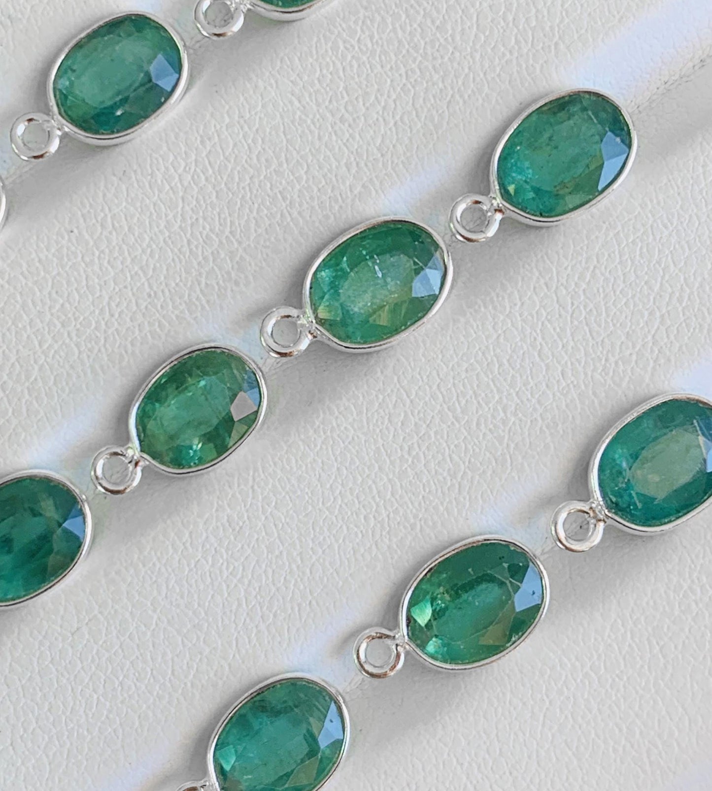 Green Kyanite Connector ~ Sterling Silver & Gold Charms ~ Jewelry Making Supplies ~ Bezel Connectors Components for Beading Necklace Earring - BeadsBoatInc