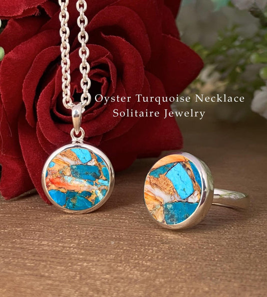 Kingsman Turquoise Pendant Necklace – Elegant Birthday Gift for Her - BeadsBoatInc