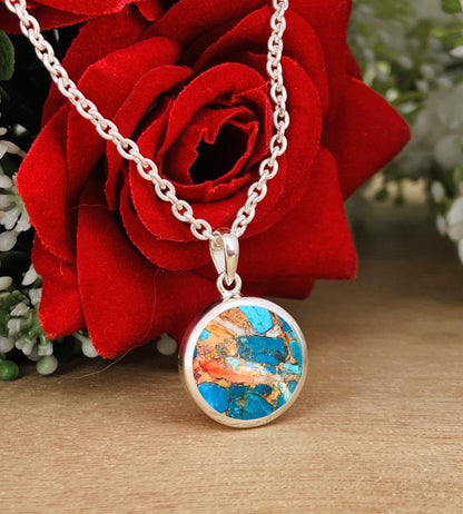 Kingsman Turquoise Pendant Necklace – Elegant Birthday Gift for Her - BeadsBoatInc