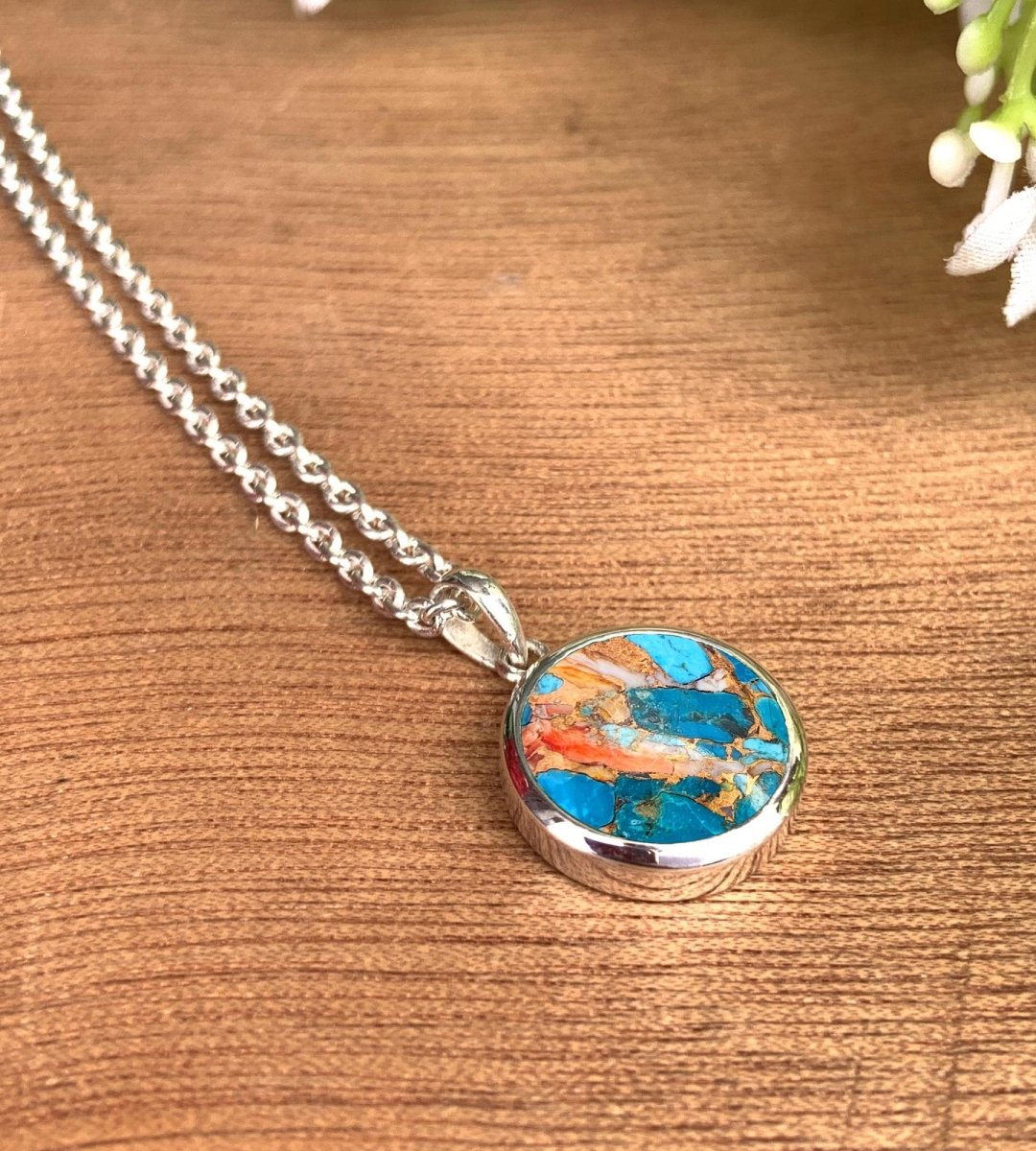 Kingsman Turquoise Pendant Necklace – Elegant Birthday Gift for Her - BeadsBoatInc