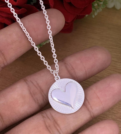 Personalized Name Necklace with Heart Pendant – Silver & Gold Jewelry Gift for Her - BeadsBoatInc