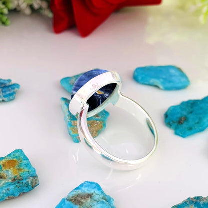 Pietersite Solitaire Ring | 925 Sterling Silver Birthstone Ring - BeadsBoatInc
