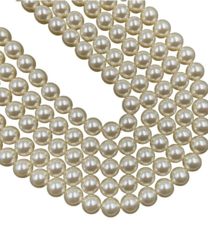 Swarovski Crystal Cream 001 620 Pearl Beads 5810 Round 6mm 8mm - BeadsBoatInc