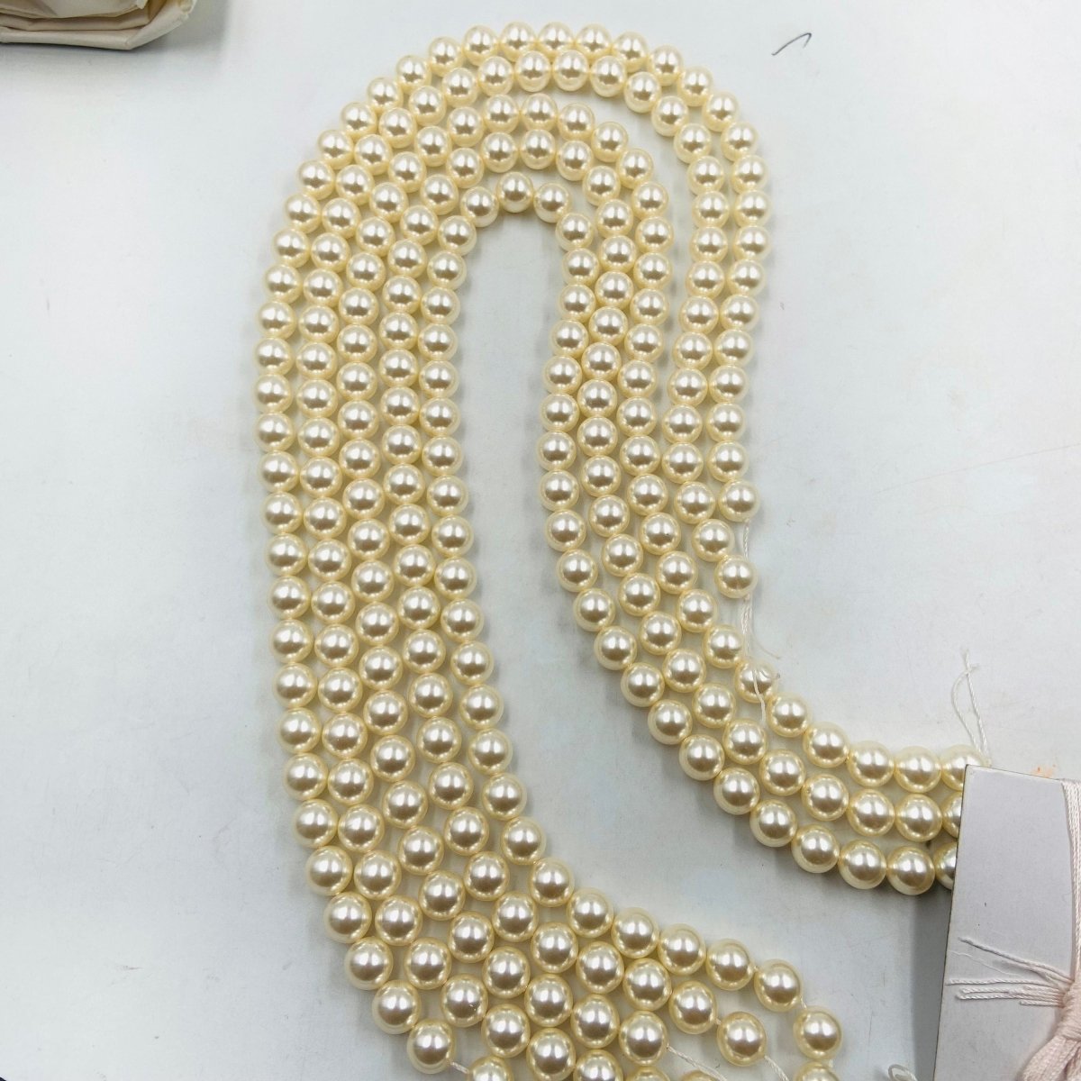 Swarovski Crystal Cream 001 620 Pearl Beads 5810 Round 6mm 8mm - BeadsBoatInc
