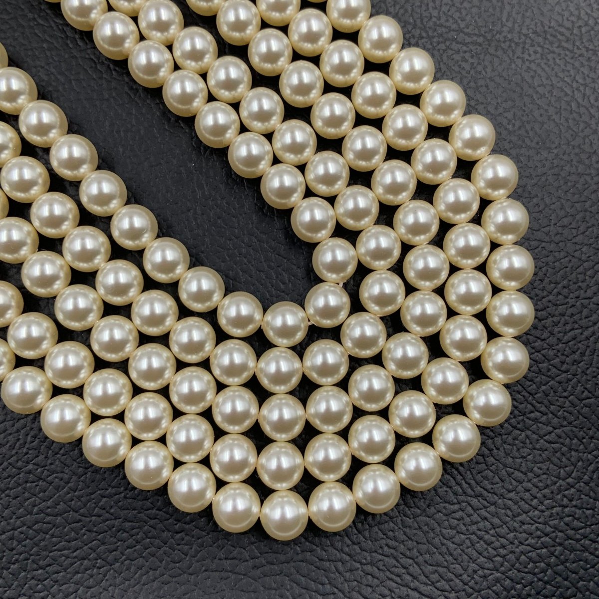 Swarovski Crystal Cream 001 620 Pearl Beads 5810 Round 6mm 8mm - BeadsBoatInc
